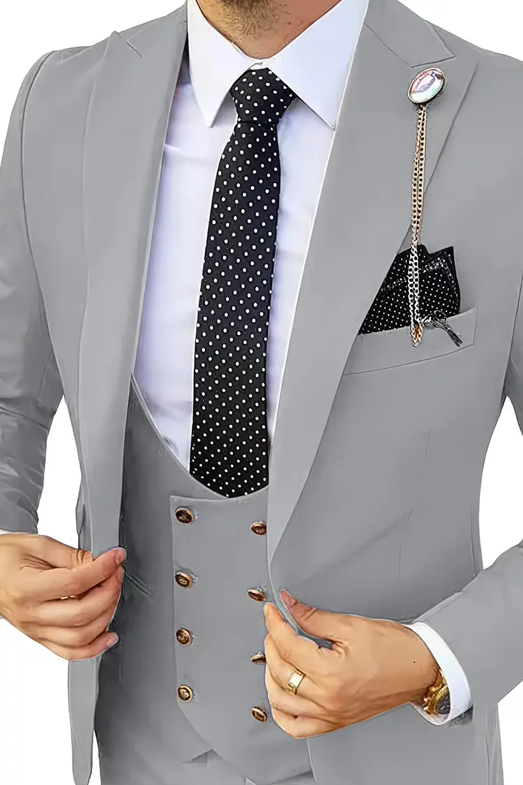 Wedding Gray Coat Men