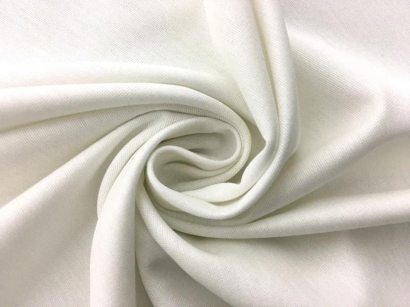 Italian Cotton Jersey in Off White img 4830